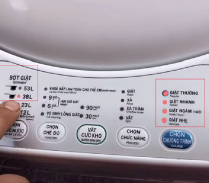	Máy giặt bị lỗi bảng điều khiển, nháy đèn báo lỗi quận Bình Chánh